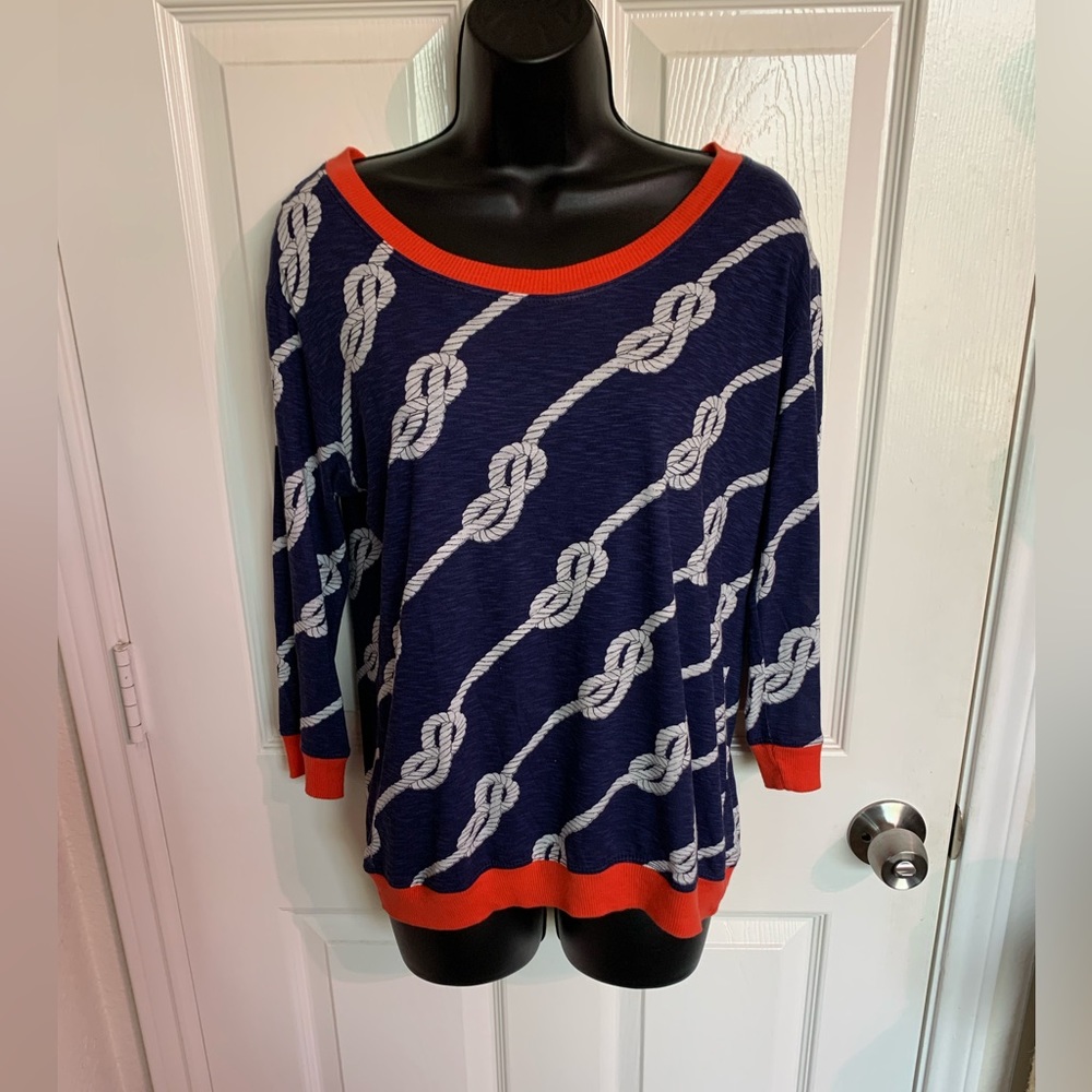 Lightweight nautical blouse
